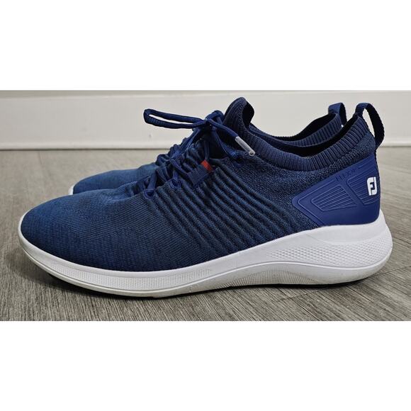 FootJoy Flex XP Golf Shoes Men’s Size 10.5 Blue Spikeless Waterproof Athletic Sn main image 12